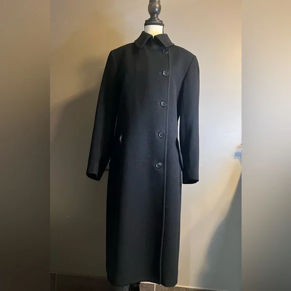 Club Monaco Black Lambswool and Cashmere Coat. Size M. EUC - Picture 1 of 15